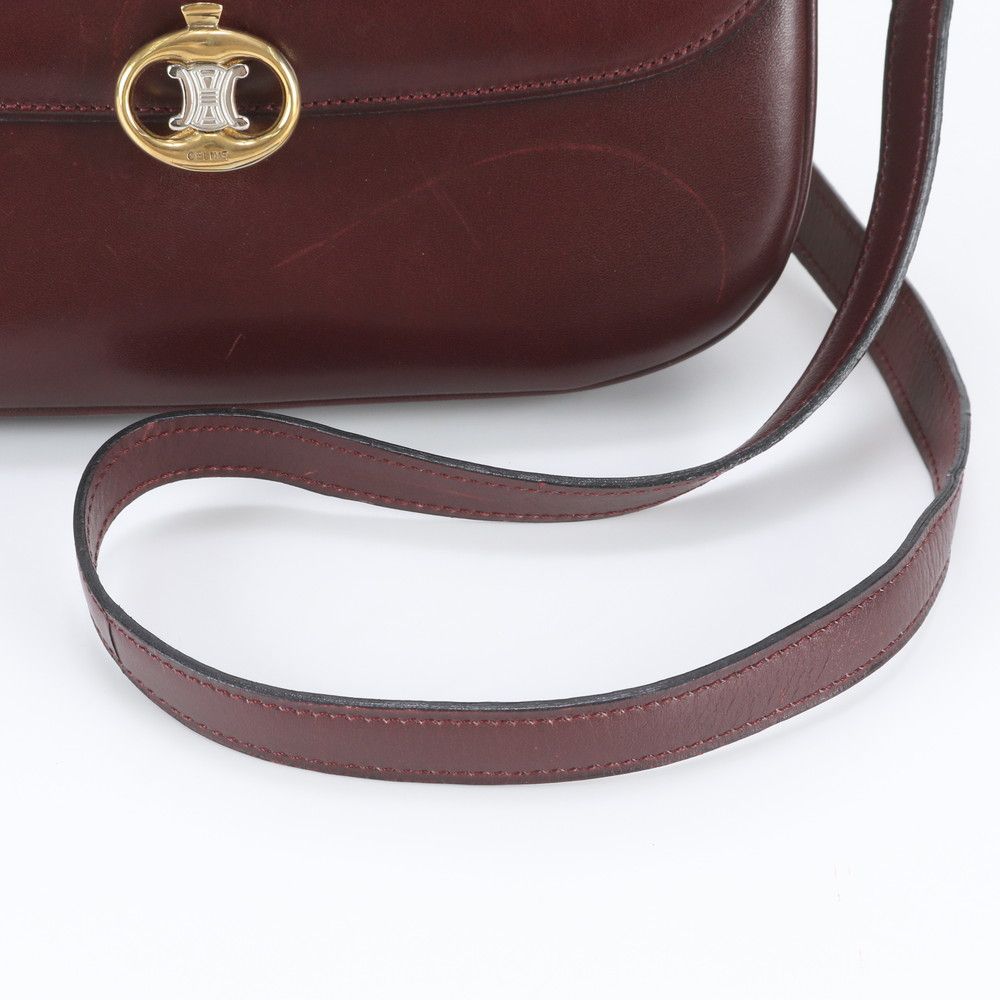 Celine Vintage Triomphe Leather Shoulder Bag — view 2