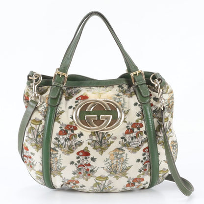 Gucci New Brit Leather 2-Way Shoulder Bag Crossbody Hand