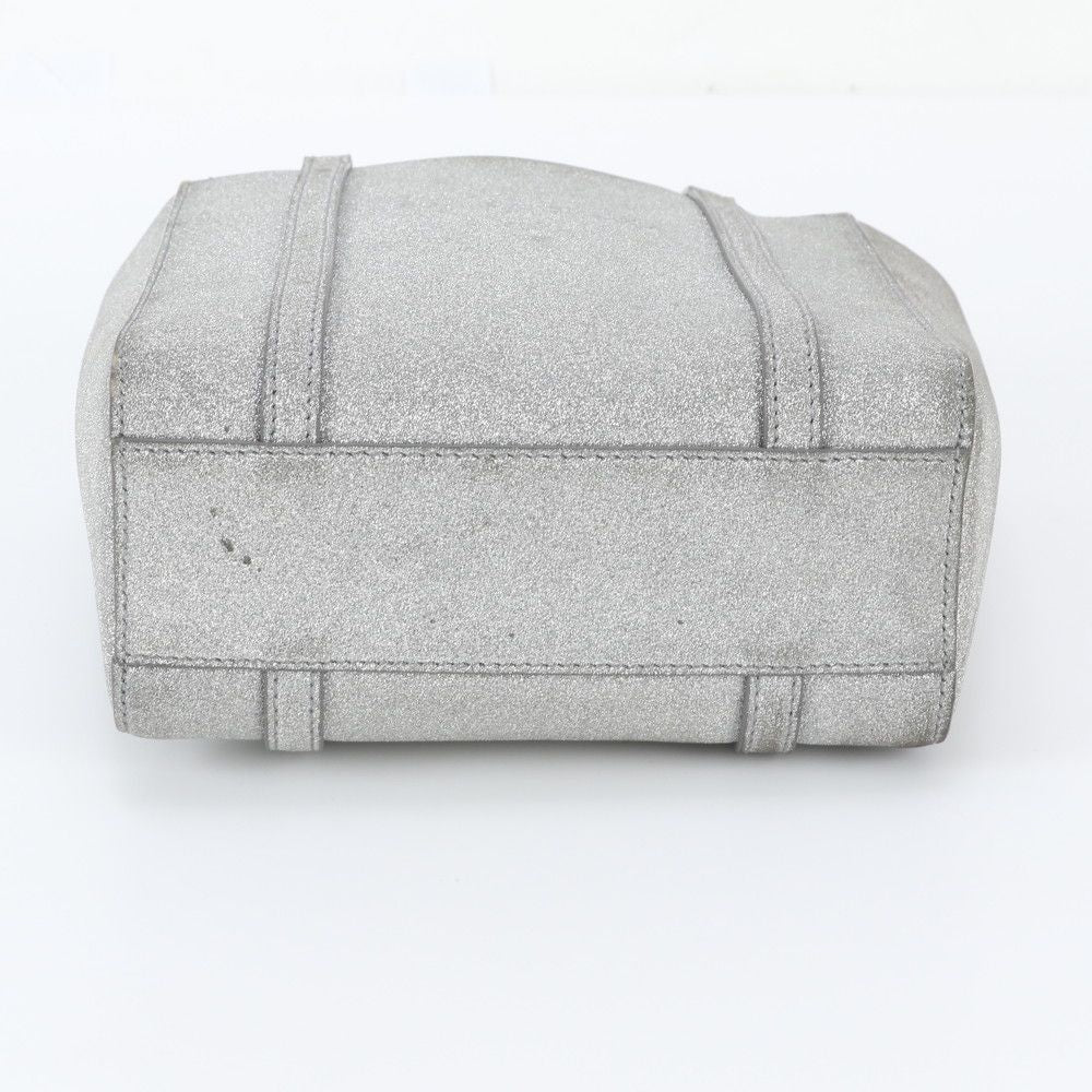 Balenciaga Everyday Tote Bag XXS Leather Shoulder Hand Silver — view 6