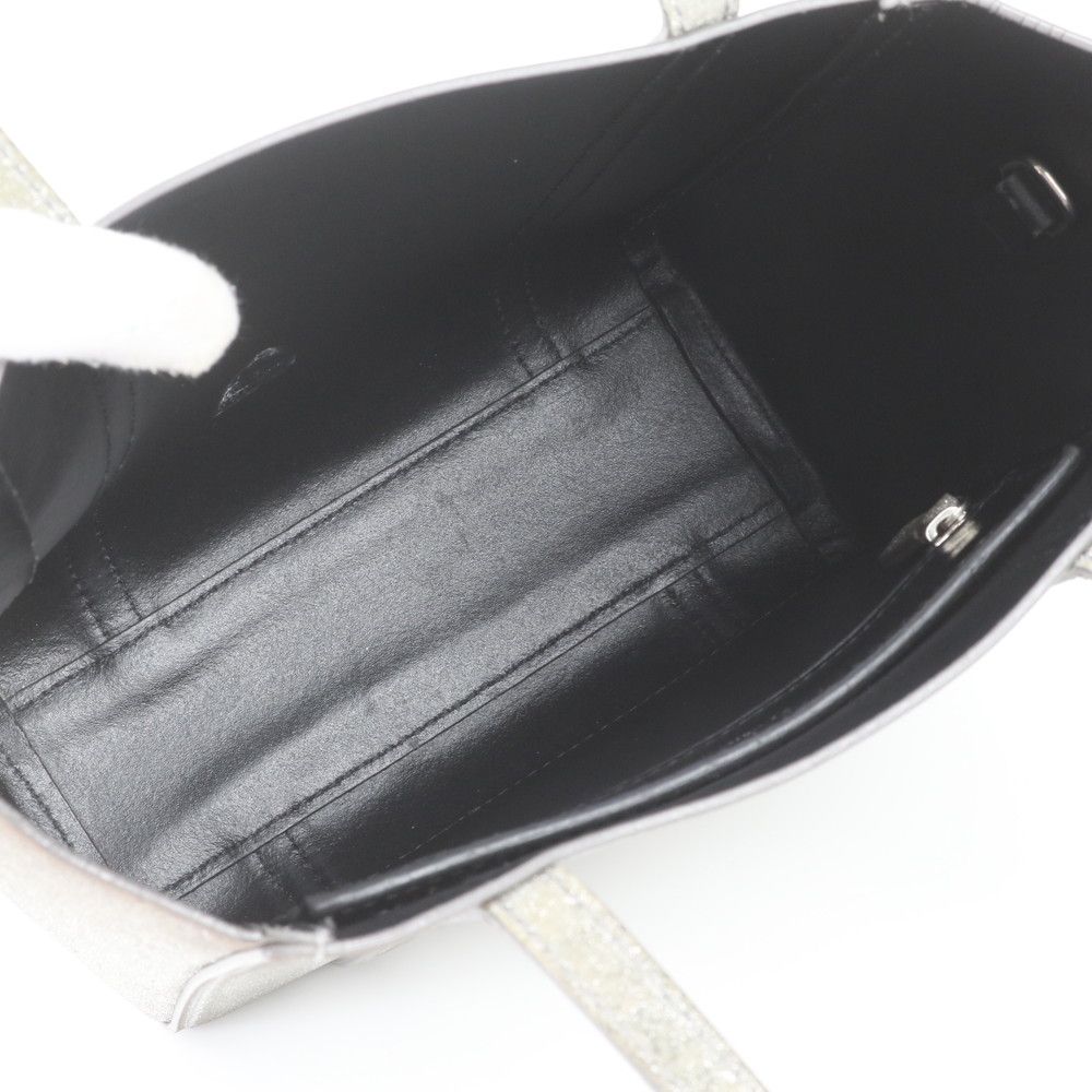 Balenciaga Everyday Tote Bag XXS Leather Shoulder Hand Silver — view 7