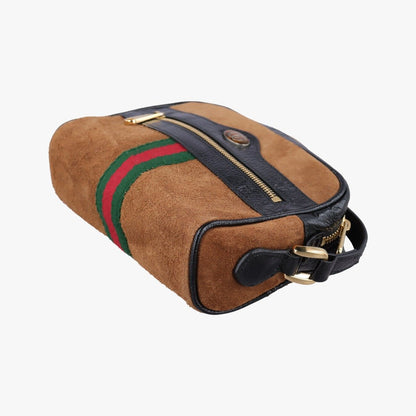 Gucci Ophidia Brown Black Suede Leather — view 4