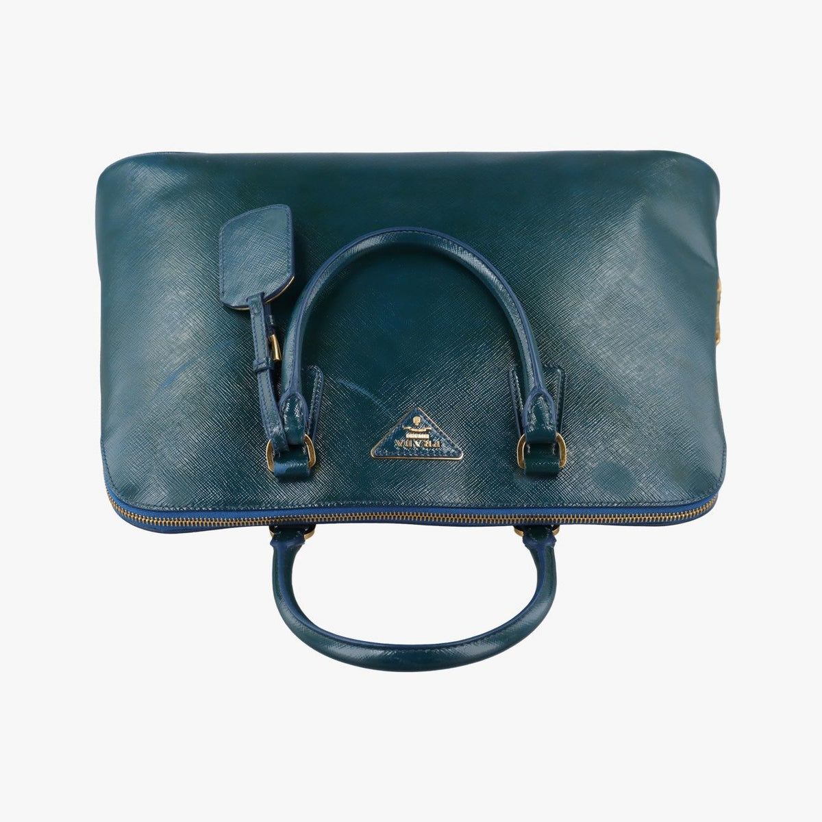 Prada Promenade Green Patent Saffiano Leather — view 8