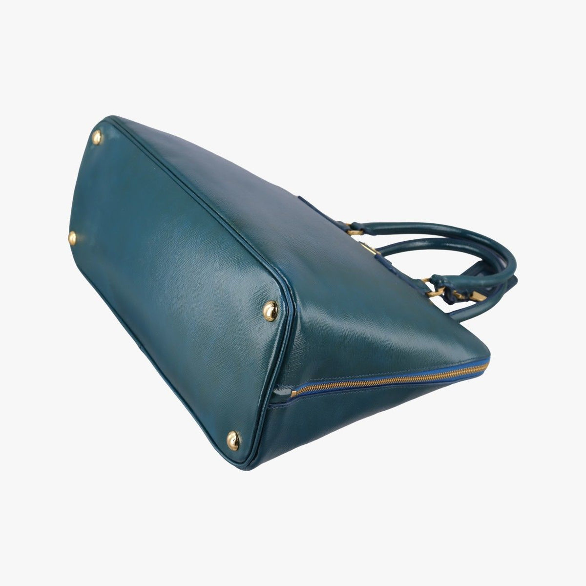 Prada Promenade Green Patent Saffiano Leather — view 4