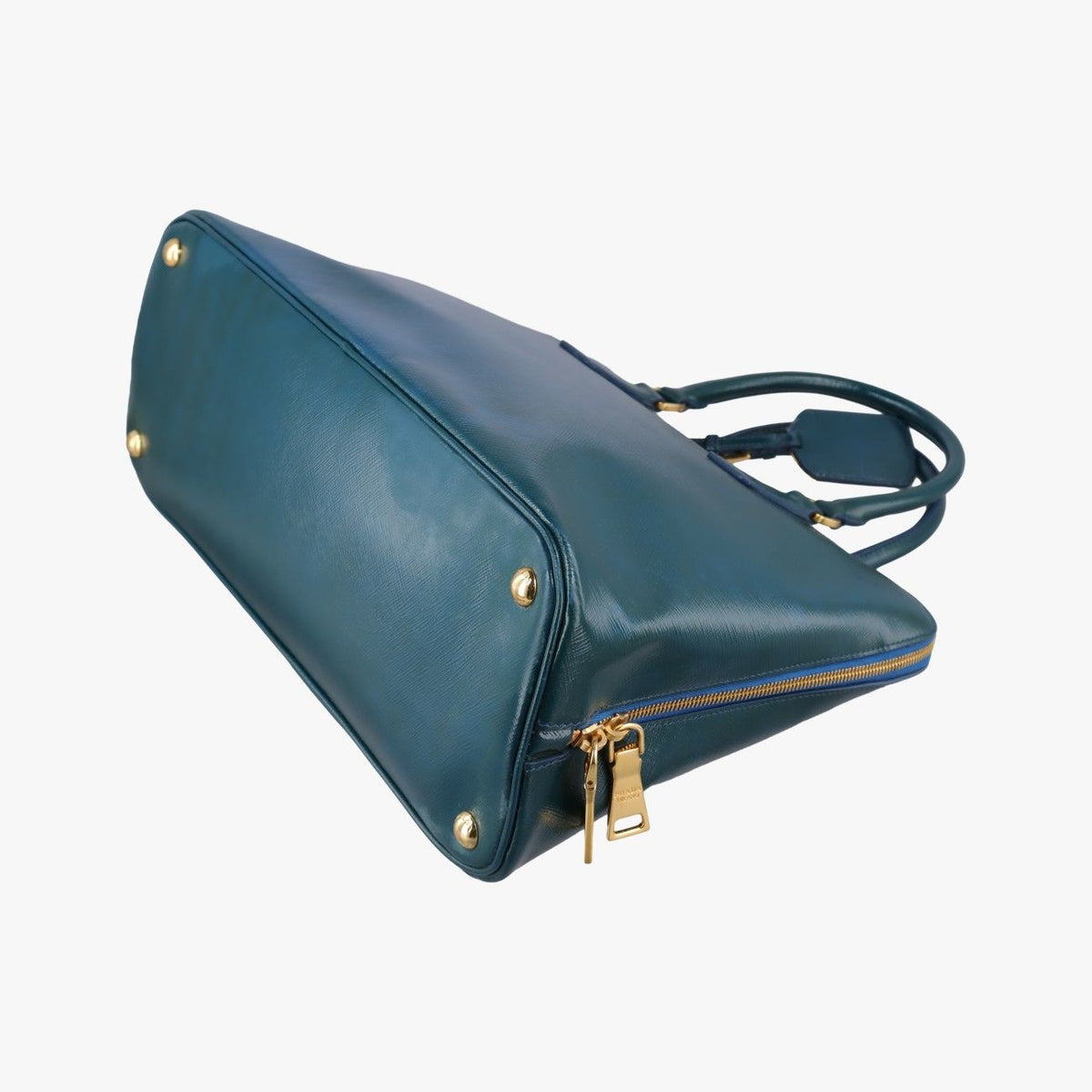 Prada Promenade Green Patent Saffiano Leather — view 6