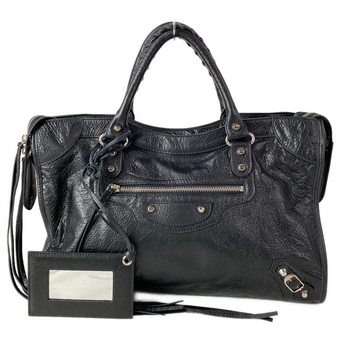 Balenciaga Handbag the City Black Leather