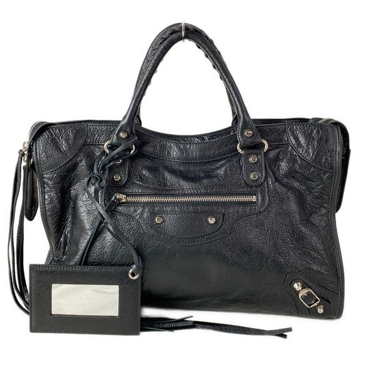 Balenciaga Handbag the City Black Leather