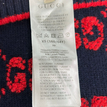 Gucci Skirt Dark Navy Red Elastic Waist XS — view 4