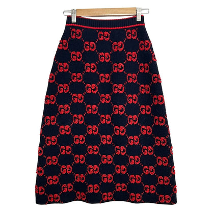 Gucci Skirt Dark Navy Red Elastic Waist XS — view 2