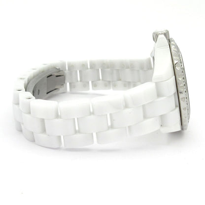 Chanel Watch 29 White Ceramic Shell Dial Diamond Bezel Index — view 4