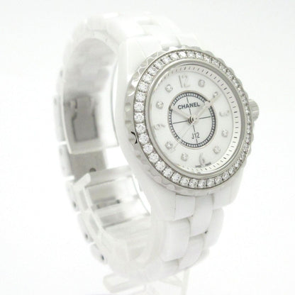 Chanel Watch 29 White Ceramic Shell Dial Diamond Bezel Index — view 3