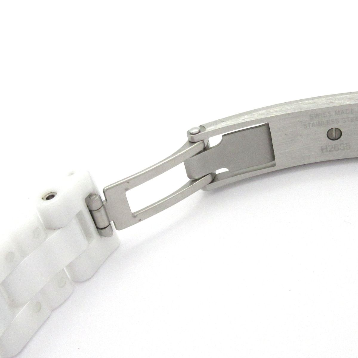 Chanel Watch 29 White Ceramic Shell Dial Diamond Bezel Index — view 8