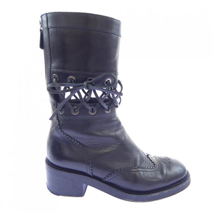 Chanel Short Boots Black