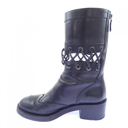 Chanel Short Boots Black — view 2