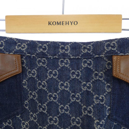 Gucci Washed Organic Denim Skirt — view 6