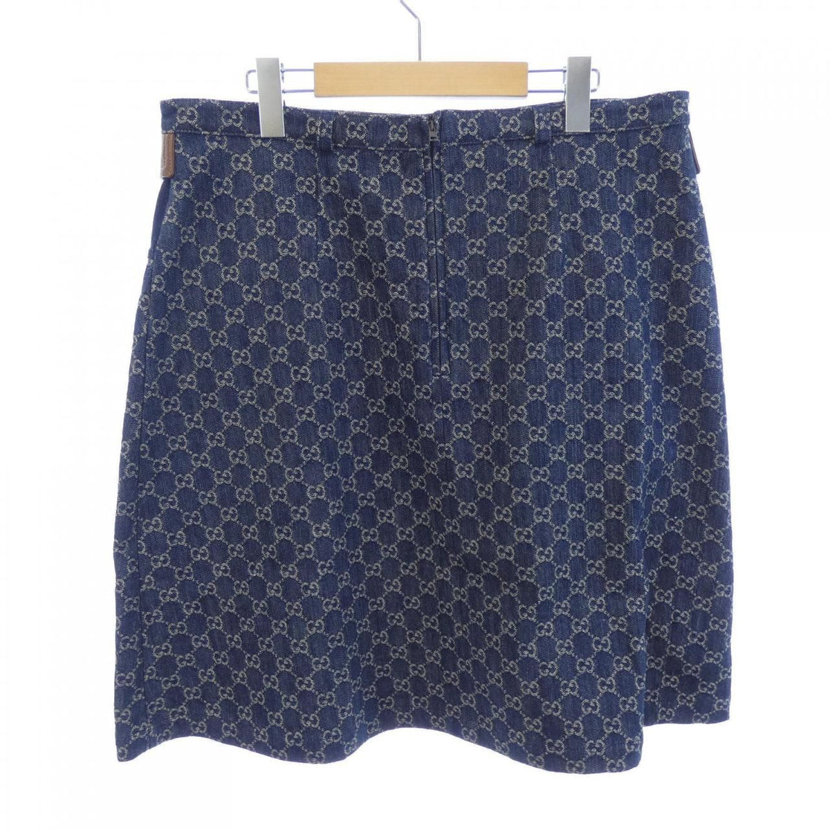 Gucci Washed Organic Denim Skirt — view 2