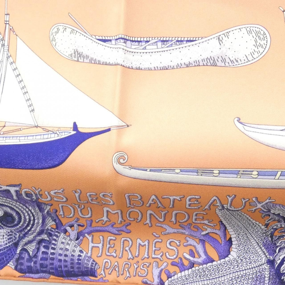Hermes Tous les Bateaux du Monde Carre Scarf — view 2