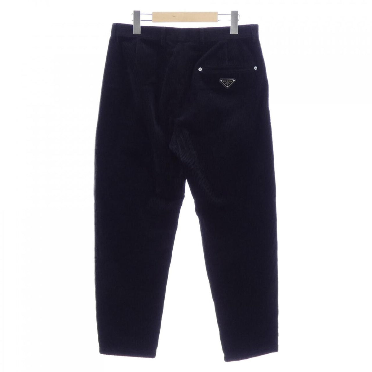 Prada Pin Wale Corduroy Pants Triangle Logo — view 2