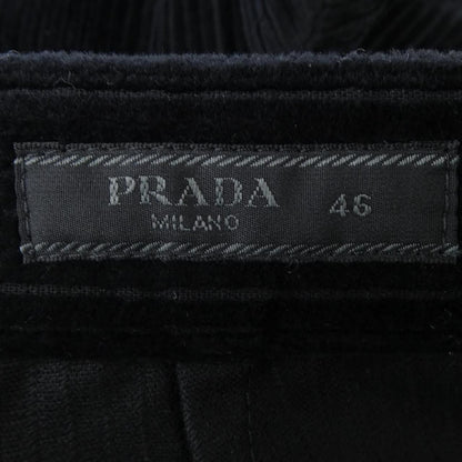 Prada Pin Wale Corduroy Pants Triangle Logo — view 4