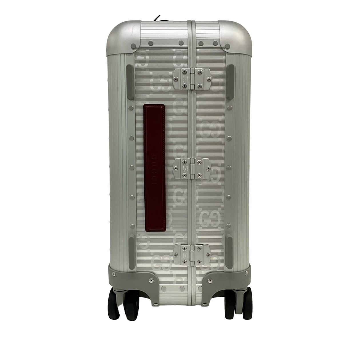 Gucci Travel Bag Porter Cabin Plus Trolley Silver Bordeaux Fpm Collaboration — view 2