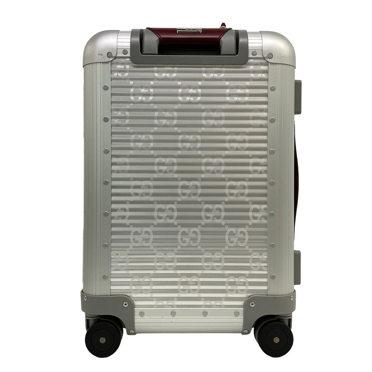 Gucci Travel Bag Porter Cabin Plus Trolley Silver Bordeaux Fpm Collaboration — view 3
