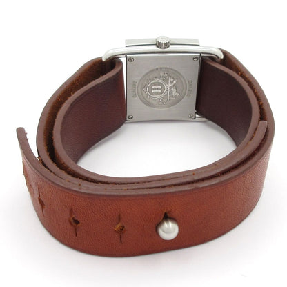 Hermes Watch Barenia Leather Strap Black — view 3
