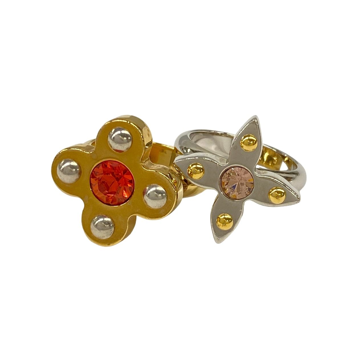 Louis Vuitton Ring M Bague Love Letters Gold Silver Point