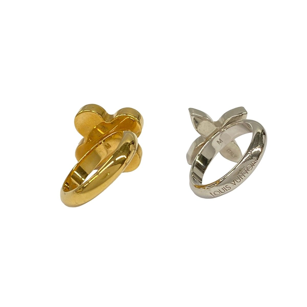 Louis Vuitton Ring M Bague Love Letters Gold Silver Point — view 4