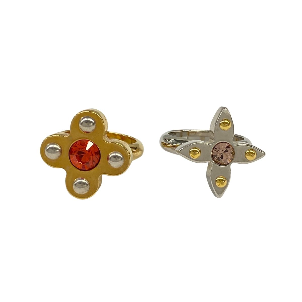 Louis Vuitton Ring M Bague Love Letters Gold Silver Point — view 2