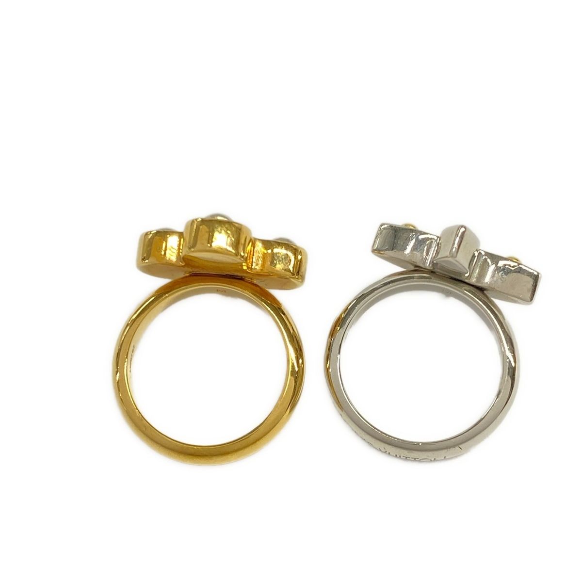 Louis Vuitton Ring M Bague Love Letters Gold Silver Point — view 5