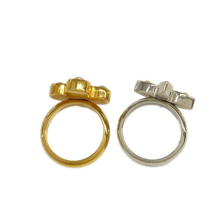 Louis Vuitton Ring M Bague Love Letters Gold Silver Point — view 5