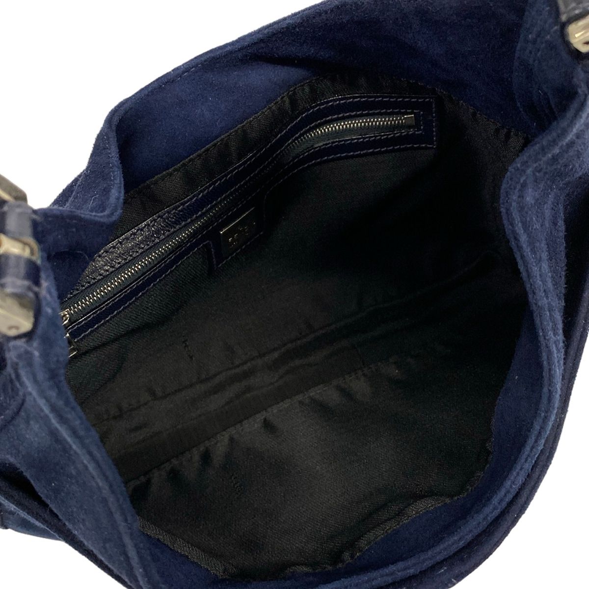 Fendi Shoulder Bag Dark Navy Leather — view 7