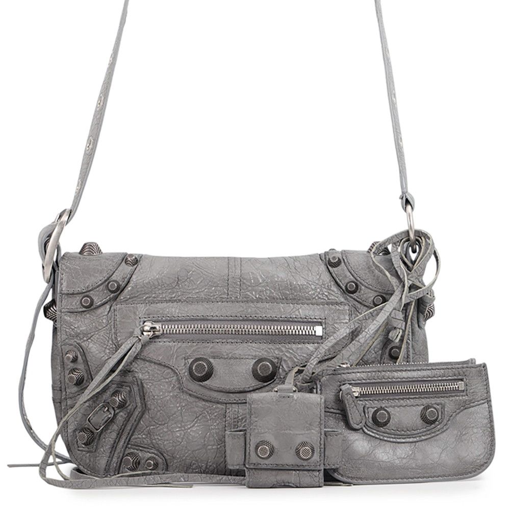 Balenciaga Shoulder Bag Buckle Cagole XS Leather