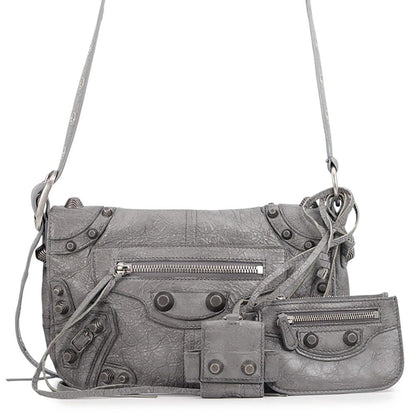 Balenciaga Shoulder Bag Buckle Cagole XS Leather