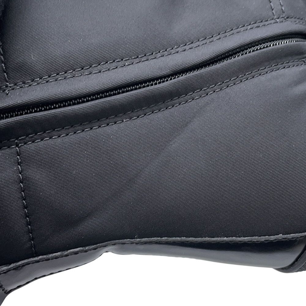 Prada Boots Triangle Logo Lace-up Short Nylon Shoes Black — view 6