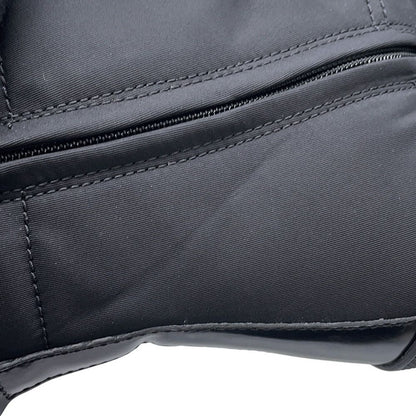 Prada Boots Triangle Logo Lace-up Short Nylon Shoes Black — view 6
