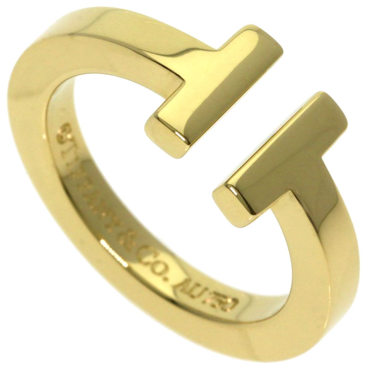 Tiffany & Co T Square Ring 18K Yellow Gold