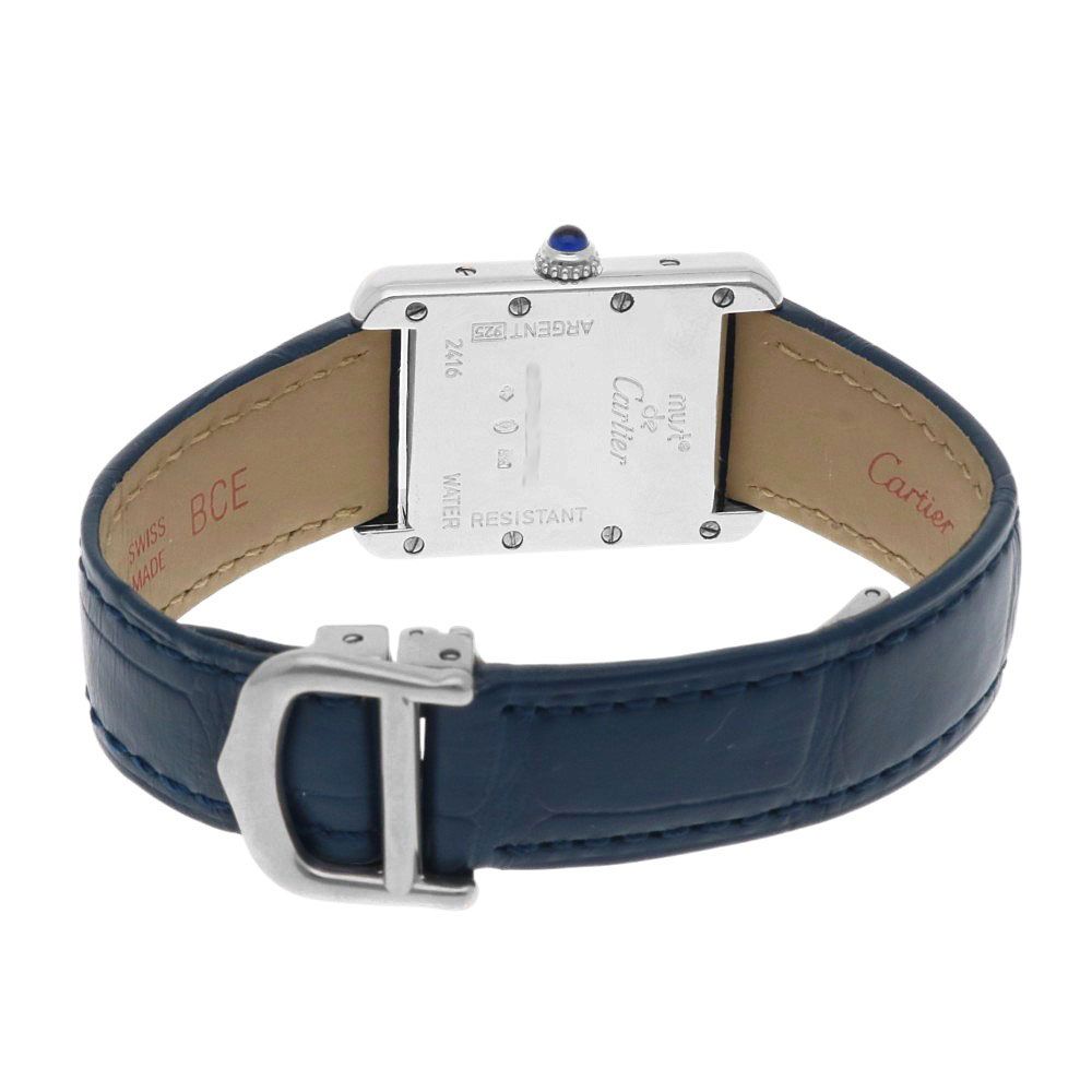 Cartier Must Tank MM Watch 925 Sterling Silver Quartz — view 4