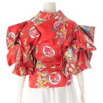 Dior Galliano Era by John Silk Cube Kimono Jacket Red Multicolor 38 — view 4
