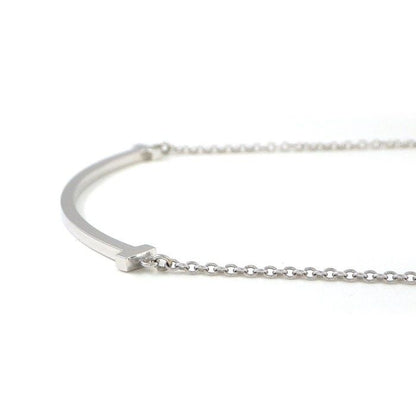 Tiffany & Co Necklace T Smile Small 18K White Gold — view 2