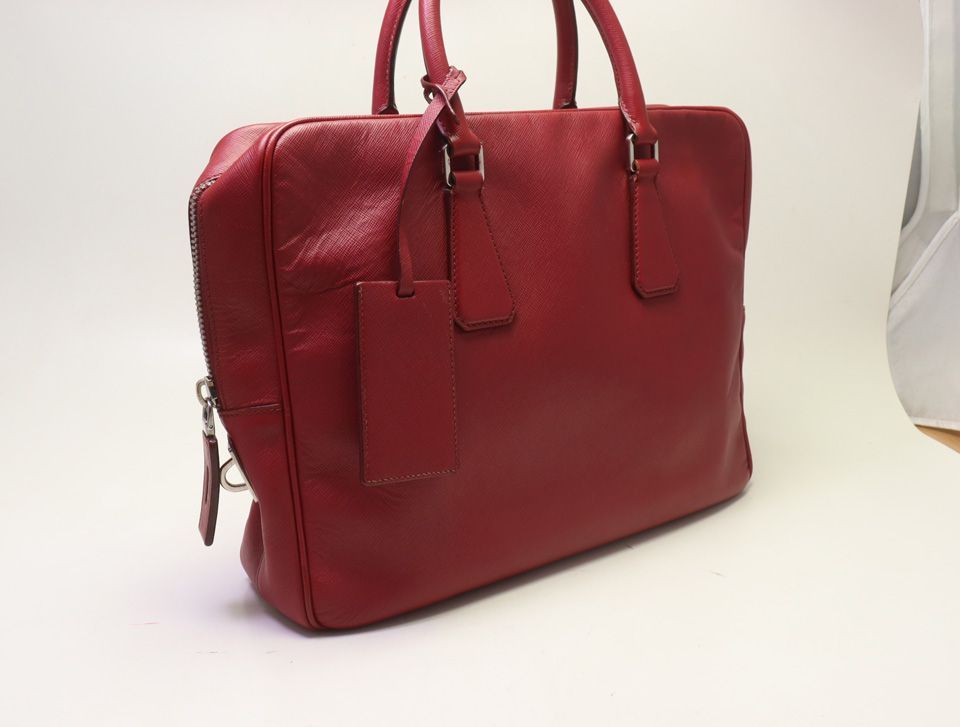 Prada Saffiano Leather Business Bag — view 4