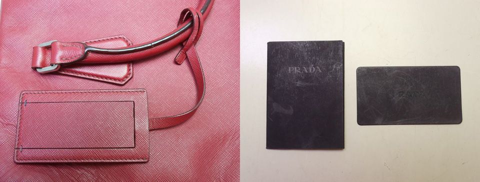 Prada Saffiano Leather Business Bag — view 8