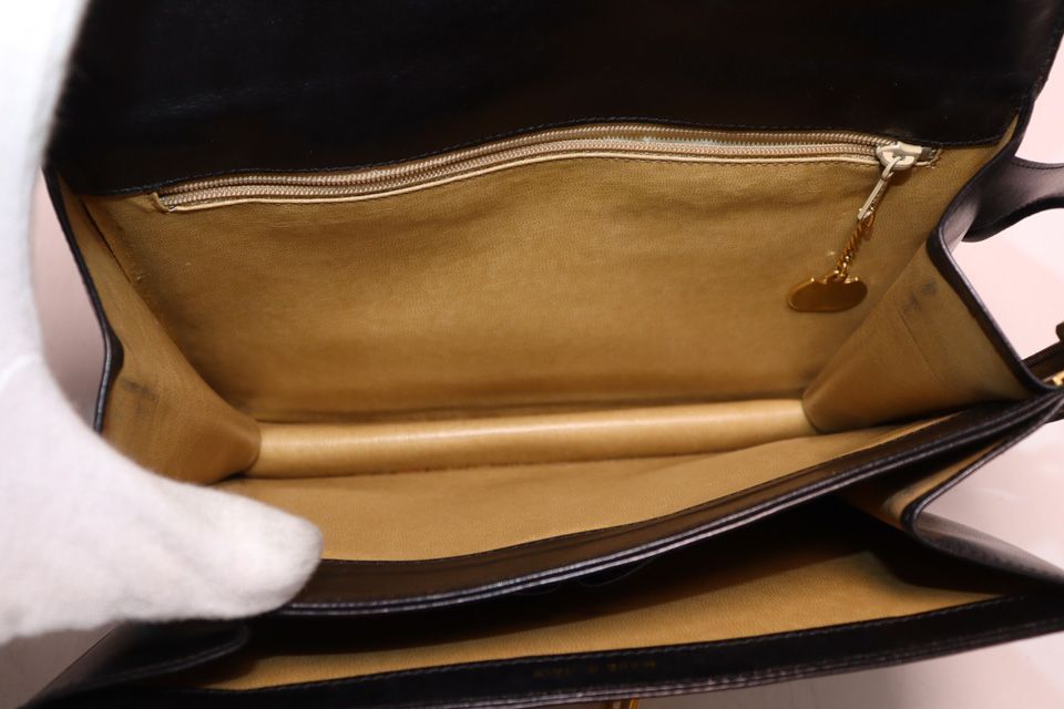 Celine Carriage Leather Shoulder Bag — view 7
