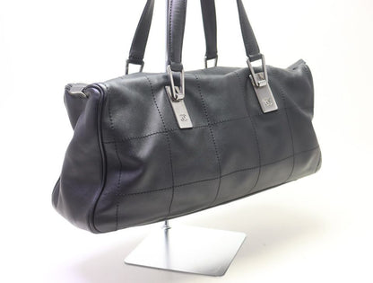 Chanel Choco Bar Leather Handbag — view 4