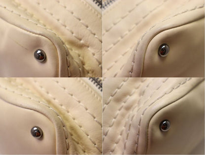 Chanel Leather Chain Tote Bag — view 5