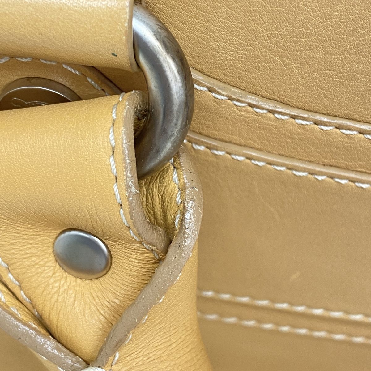 Celine Handbag Boogie Bag Leather Orange Silver — view 7