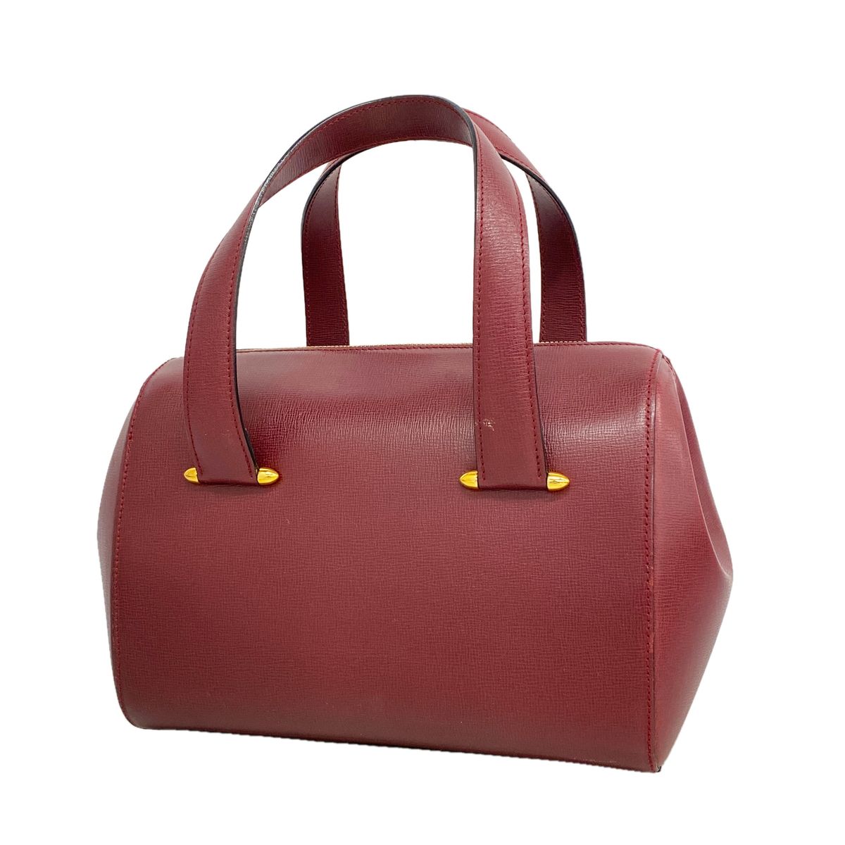 Cartier Handbag Must Leather Bordeaux Gold