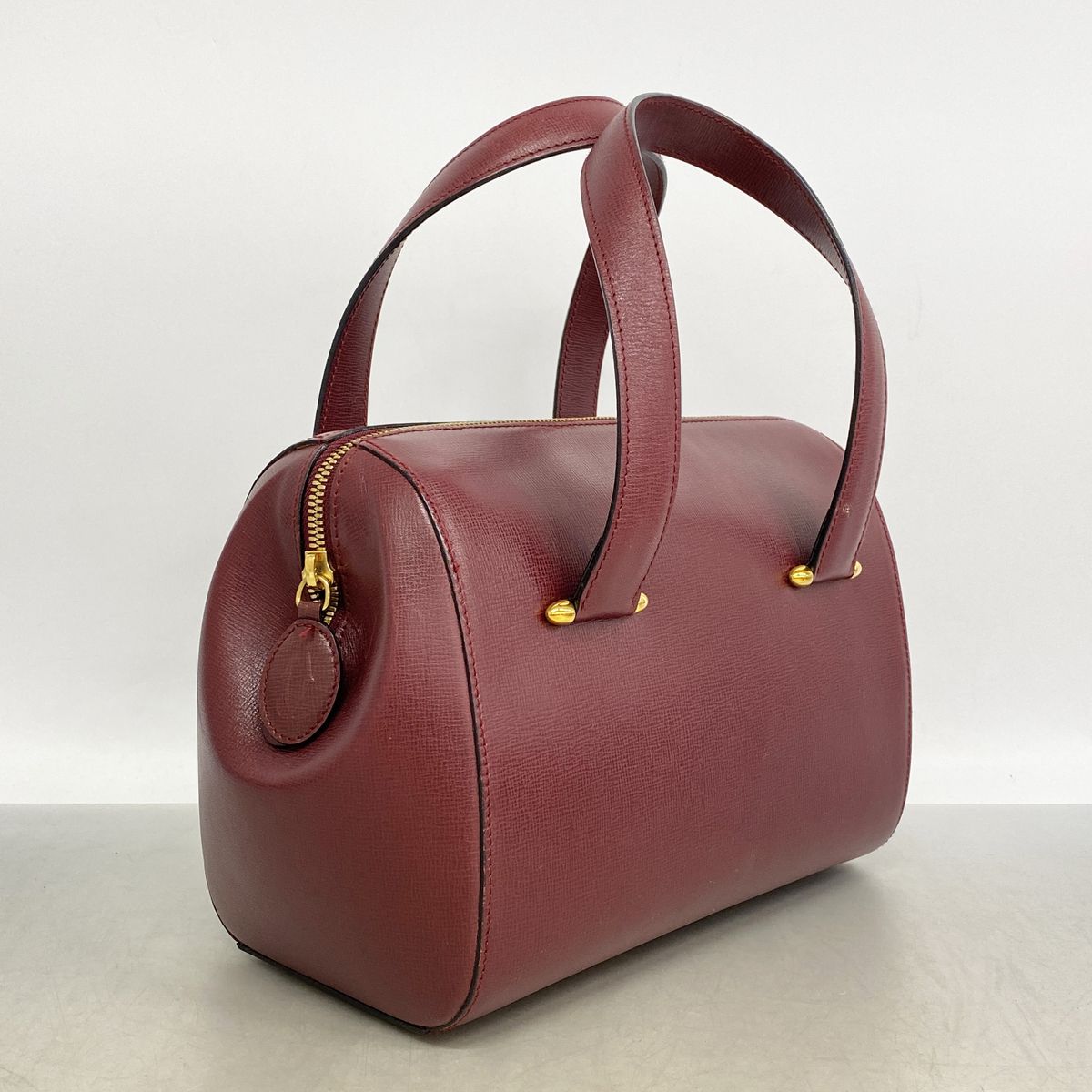 Cartier Handbag Must Leather Bordeaux Gold — view 2