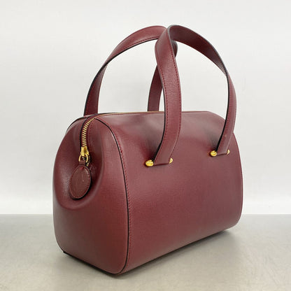 Cartier Handbag Must Leather Bordeaux Gold — view 2
