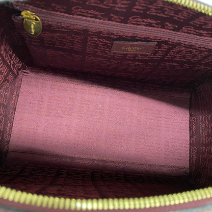Cartier Handbag Must Leather Bordeaux Gold — view 4