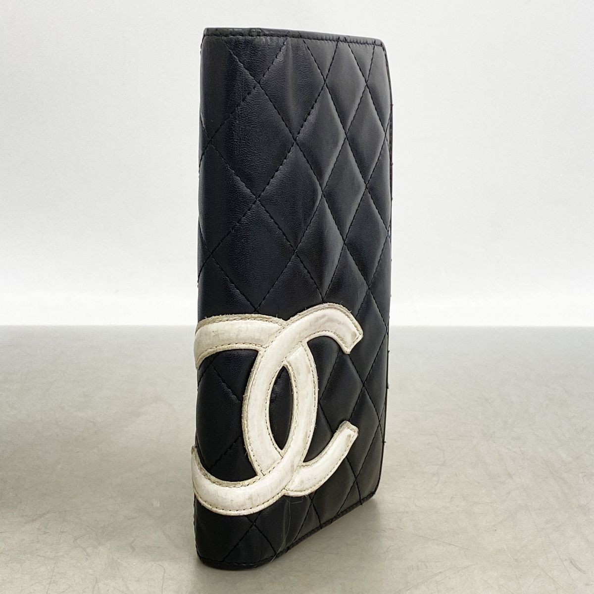 Chanel Wallet Cambon Lambskin Black Silver — view 2